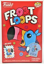 New Sealed Funko Pop Tees M Fruit Froot Loops Cereal Box W/Mini Pop Toucan Sam  picture