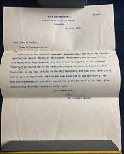 Vintage 1910 War Department Letter Signed by Major General Frederick C Ainsworth picture