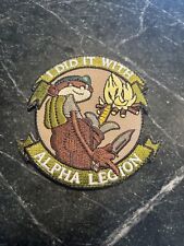 I Did It Alpha Legion Monkey Morale Tactical PATCH Rare Vtg 3” Velkro Military picture