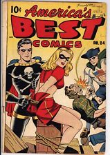 America's Best Comics #24 VG Nedor (1947) -Alex Schomburg Pre-Code Bondage Cover picture