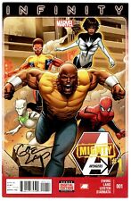 Mighty Avengers #1 VF/NM Signed w/COA Greg Land 1st Spectrum 2013 Marvel Comics picture
