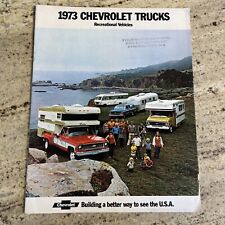 1973 Chevrolet Trucks RECREATIONAL VEHICLES El Camino, Blazer, Suburban Brochure picture