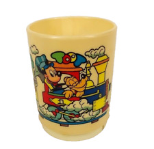 VTG Disney Mickey & Friends Train Children's Plastic Cup Superseal Collectible picture