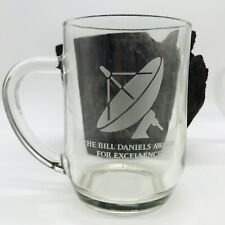 Set Of 5 Clear Glass Mugs “The Bill Daniels Award For Excellence 1987” picture