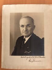 President Harry Truman hand signed oversized Presidential photo picture