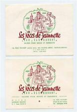 2 Les Noces de Jeannette Advertising Cards Rue Favart Paris France Michelin picture