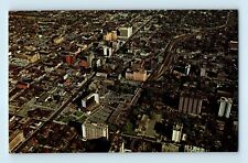 Aerial View Downtown Hamilton Ontario Canada City Hall & East Birdse Postcard C7 picture