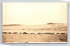 RPPC Scenic View of Surf Waves at Beachwood Maine ME Real Photo Postcard picture