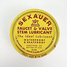 Vintage Sexauer Tin Faucet & Valve Stem Lubricant Partially Full picture