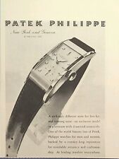 Patek Philippe Watch Diamond Numerals Evening Wear Vintage Print Ad 1942 picture