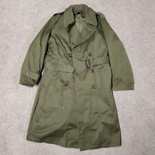 1950 US ARMY OD-7 OVERCOAT W/ BUTTON-IN WOOL LINER 1952 KOREAN WAR SIZE Reg Med picture