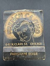 Rare French Casino Chicago Illinois￼Giant Feature Matchbook picture
