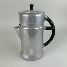 Vintage WEAR-EVER Aluminum #956 Camping Percolator Art Deco Coffee Pot Handle picture