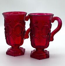 Avon Cape Cod 1876 Red Pedistal  Mugs picture