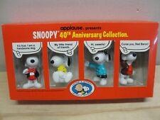 NEW APPLAUSE SNOOPY 40TH ANNIVERSARY COLLECTION HAPPINESS 4 FIGURES picture