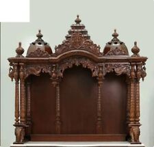 Mandir for Home with Door poja mandir Wooden Temple 65'' large Traditional Gift picture