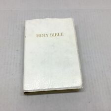 HOLY BIBLE King James Version Red Letter Edition Study Helps 1979 White picture