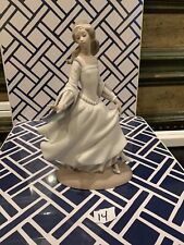 Vintage Lladro Girl In Dress Sculpture 1 picture