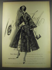 1956 Lord & Taylor Dynasty Collection Evening Coat Ad - Far East Splendor picture