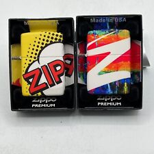 2 Zippo 540 Premium COMIC DESIGN and DRIPPY Z DESIGN picture