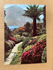 Postcard Italy Lago Di Como Villa Carlotta Giardini Gardens Flowers Vintage PC picture