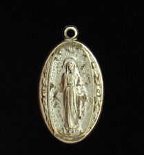 Vintage Sterling Miraculous Medal Catholic  HMH STERLING Petite Medal Small Size picture