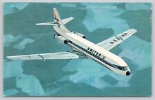 Postcard United Airlines Caravelle Jet Early 1960's picture