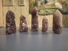 Amethyst Cluster Tower Set Of 5 picture
