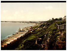England. Felixstowe. East Cliff. Vintage photochrome by P.Z, photochrome Zurich picture