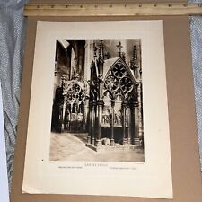 Vintage Print Cistercian Monastery of Santa Maria de Santes Creus Tombs Spain picture