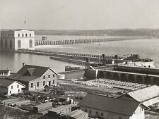 Keokuk Iowa IA Dam And Locks On Mississippi River Antique Stereoview SV Photo picture