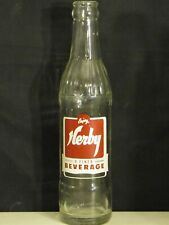 Herby Beverages (Red) ACL Soda Bottle  7 1/2oz. or 7 3/4oz.  1956 Leavenworth picture