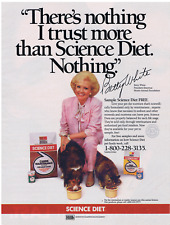 1988 Betty White Science Diet, Border Collie & Cat Print Ad picture