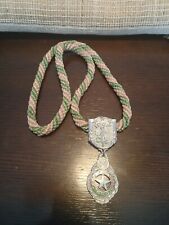  Vintage Odd Fellows IOOF P.N.G. Star Lodge Necklace with Rope Fraternal picture