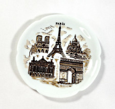 Mini Decorative Wall Plate Paris Porcelain Eiffel Tower France Landmarks Limoges picture