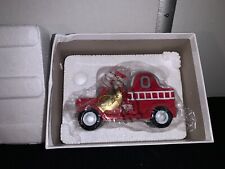 Danbury Mint Ohio State Buckeyes 2020 Fire Truck Christmas Ornament picture
