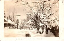 Merry Christmas Real Photo Postcard Snow Covered Scene in Dutch Flat, California picture