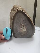 X-Large Polished Agate Geode, Agate Slice w. Cut Base 6 lbs 13.7 Ounces picture