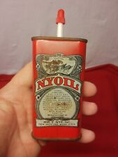 Vtg NYOIL Oiler Oil Can Wm. F. Nye New Bedford MA Spout Pocket Gun Home Full  picture