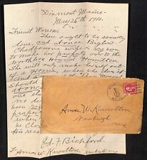 Newburgh ME Amos W. Knowlton* 1910 ALS Ed Bickford Plea for Action re: Property picture