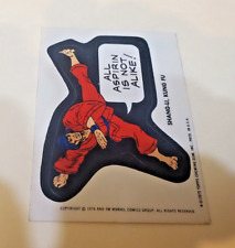 1975 Topps Marvel Comics Sticker Card - Shang Li Kung Fu Card picture