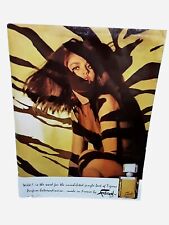 1966 Faberge Sexy Woman Jungle Beast Of Tigress Perfume Vintage Print Ad picture