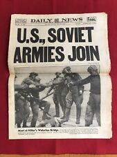 April 28, 1945 New York Deli News Us Soviet Armies Join World War Ii￼ picture