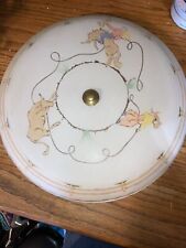 1950’s Western Themed Boys Ceiling Light Cover 16”x1.25” W/1/2” Center Hole picture