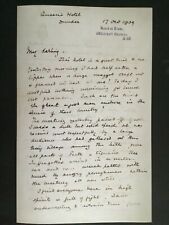 WINSTON CHURCHILL 1909 LOVE LETTER TO CLEMENTINE FROM DUNDEE HOTEL Reproduction picture