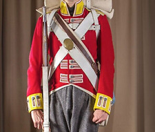 New British 6th Foot Guard 1812-1815 Jacket Red/Yellow Wool Cuffs Coat Fast Ship picture
