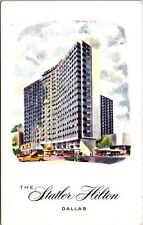 Dallas TX-Texas, The Statler Hilton, Exterior, Vintage Postcard picture