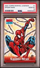 2001 Topps Marvel Legends Spiderman #1 PSA  10  Pop 2  picture