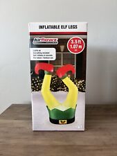 Elf Legs Christmas Yard Inflatable 3.5 FT Indoor or Outdoor Decor AirFlowz picture