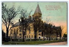 1914 St. John's Convent 575 Layton Boulevard Milwaukee Wisconsin WI Postcard picture